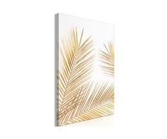 Artgeist Paveikslas - Golden Palm Leaves (1 Part) Vertical