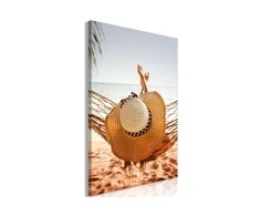 Artgeist Paveikslas - Hammock on the Beach (1 Part) Vertical
