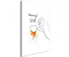 Artgeist Paveikslas - Warning! Love (1 Part) Vertical