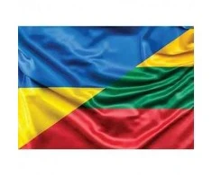 Magnetinis lipdukas Ukrainos ir Lietuvos vėliava 1+1 DOVANU