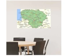Plakatas Pasaulio žemėlapis (anglų. k.)