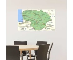 Plakatas Pasaulio žemėlapis (anglų. k.)