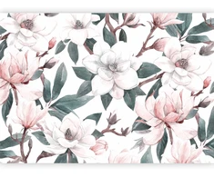 Fototapetai - Akvarelinės magnolijos antras variantas
