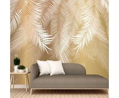 Fototapetai - Auksinės ramybės palmės lapai