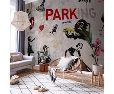 Fototapetai - Banksy grafičių koliažas