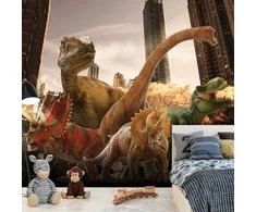 Fototapetai - Dinozaurai mieste