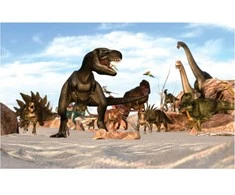 Fototapetai - Dinozaurų miestas