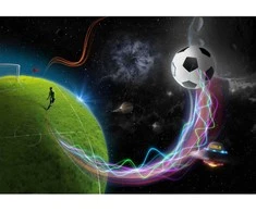 Fototapetai - Futbolo nuotykiai kosmose