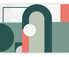 Fototapetai - Geometrinis raštas su marmuro motyvu