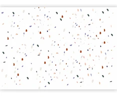 Fototapetai - Klasikinis terrazzo baltame fone