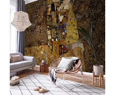 Fototapetai - Klimto įkvėpimas auksinis bučinys