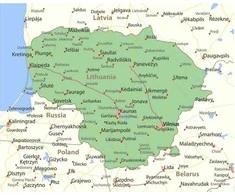 Fototapetai - Lietuvos žemėlapis 500x280cm (PASKUTINIS)