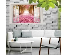 Fototapetai - Pavasario alėja pro langą
