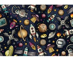 Fototapetai - Pieštas kosmosas
