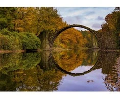 Fototapetai - Rudeninis velnio tiltas