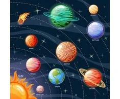 Fototapetai - Saulės sistema. Planetos