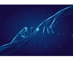 Fototapetai - Skaitmeninis prisilietimas