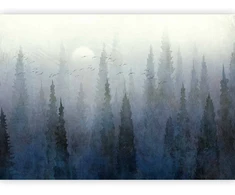 Fototapetai - Skrydis virš miško antras variantas