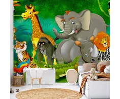 Fototapetai - Spalvingas safaris