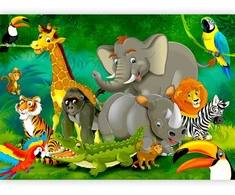 Fototapetai - Spalvingas safaris