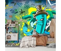 Fototapetai - Spalvotas grafitis
