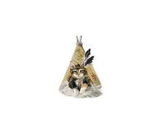 Interjero lipdukas Katinas ir palapinė Tipi 50x70cm