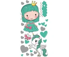 Interjero lipdukas vaikams Princesė