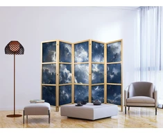Japoniška kambario pertvara - Astronominiai stebuklai: debesys ir žvaigždės harmoningame derinyje