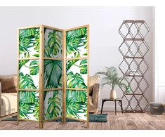 Japoniška kambario pertvara - Monstera ir palmės lapai I