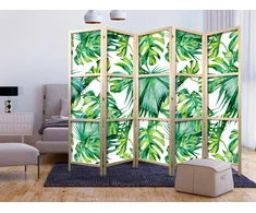 Japoniška kambario pertvara - Monstera ir palmės lapai II
