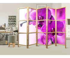 Japoniška kambario pertvara - Violetinės orchidėjos II