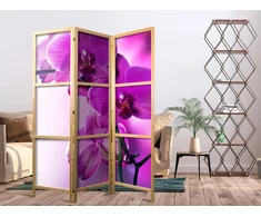 Japoniška kambario pertvara - Violetinės orchidėjos I
