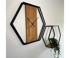 Kabinama lentyna - Ąžuolinė Loft 3D. Heksagonas