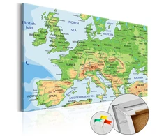 Kamštinis žemėlapis - Europa