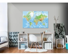 Kamštinis žemėlapis - Pasaulio geografija