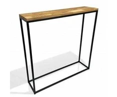 Konsolė - Loft 80X80X20cm. Vienos lentynos (PASKUTINĖ)