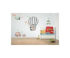 Lipdukas vaikams Automobiliai oro balione 60x120cm (PASKUTINIS)