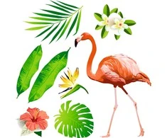 Lipdukas vaikams Flamingas