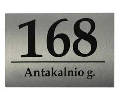 Namo numeris - Aliuminio plokštė 30x20cm