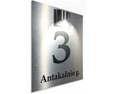 Namo numeris - Apšviečiama adreso lentelė 40x30 cm