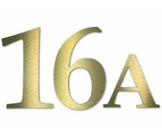 Namo numeris - Skaičius (1 skaitmuo arba raidė)