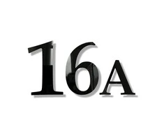 Namo numeris - Skaičius (1 skaitmuo arba raidė)