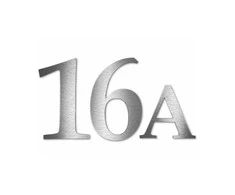 Namo numeris - Skaičius (1 skaitmuo arba raidė)
