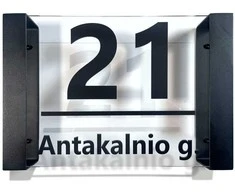 Namo numeris - Skaidri adreso lentelė LOFT 30x20cm
