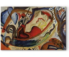 Paveikslas August Macke - Nuogos merginos valtyje
