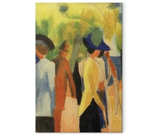 Paveikslas August Macke - Vaikščiotojas po medžiais