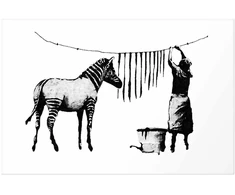 Paveikslas - Banksy: Zebro prausimas
