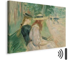 Paveikslas Berthe Morisot - Ant suolo Bulonės miške