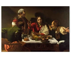 Paveikslas Caravaggio - Vakarienė Emaume