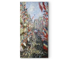 Paveikslas Claude Monet - Monorgėjaus gatvė Paryžiuje, 1896 m. birželio 30-osios šventė